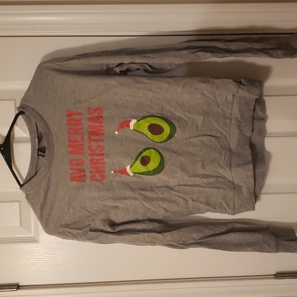 H&M Christmas Avocado Sweatshirt